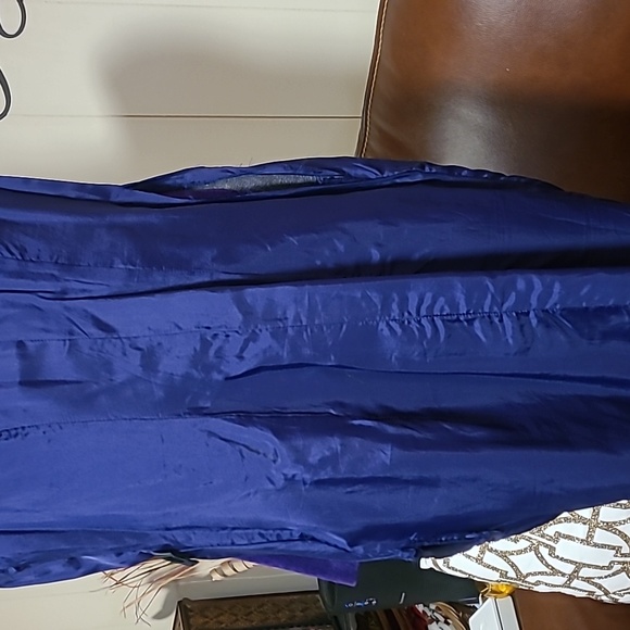 Vintage Michael Hoban dreamy, butter soft PURPLE suede/leather backless dress - Picture 11 of 11